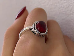 Natural Stone Fidget Spinner Rings for Stress Relief