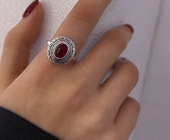Natural Stone Fidget Spinner Rings for Stress Relief