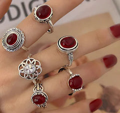 Natural Stone Fidget Spinner Rings for Stress Relief